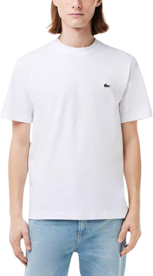 Lacoste Mens 2024 Cotton Fabric Logo Classic Fit Versatile T-Shirt