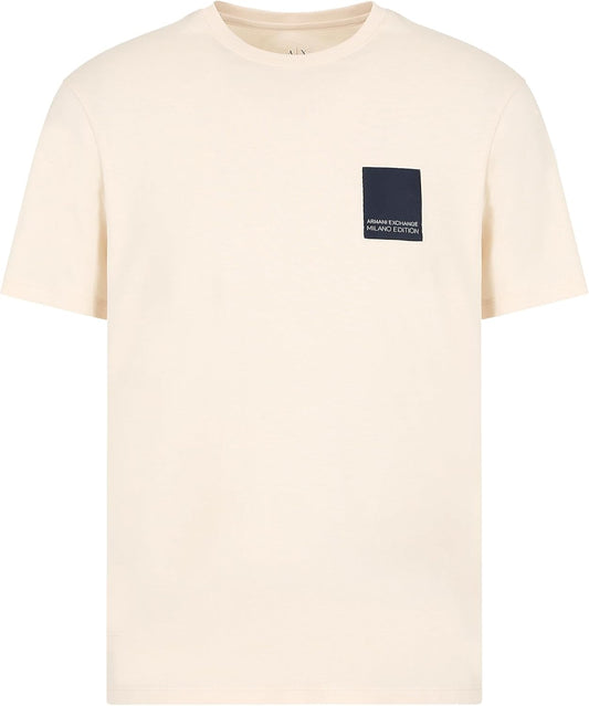 Armani Exchange Men's Limited Milano Edition Regular Fit Patch Logo Tee T-Shirt