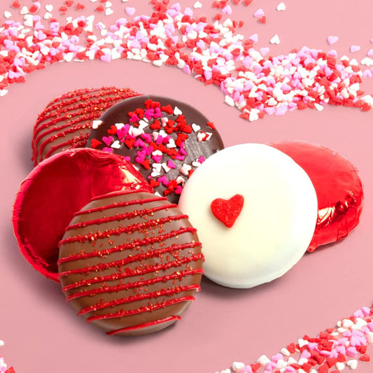 12 Chocolate Covered Love Oreos with Valentine Sleeve