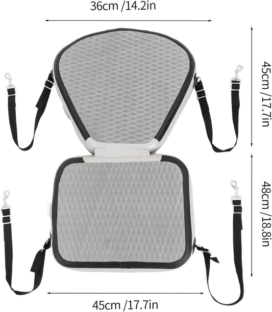 Kayak Seat Padded Kayak Seat Thicken Seat Cushion for Kayak Kayak Kayak Accessories Outdoors Fishing Boat Seat Detachable Paddle Board Seat Canoe Seats with Back Support Kayak Seat Cushion