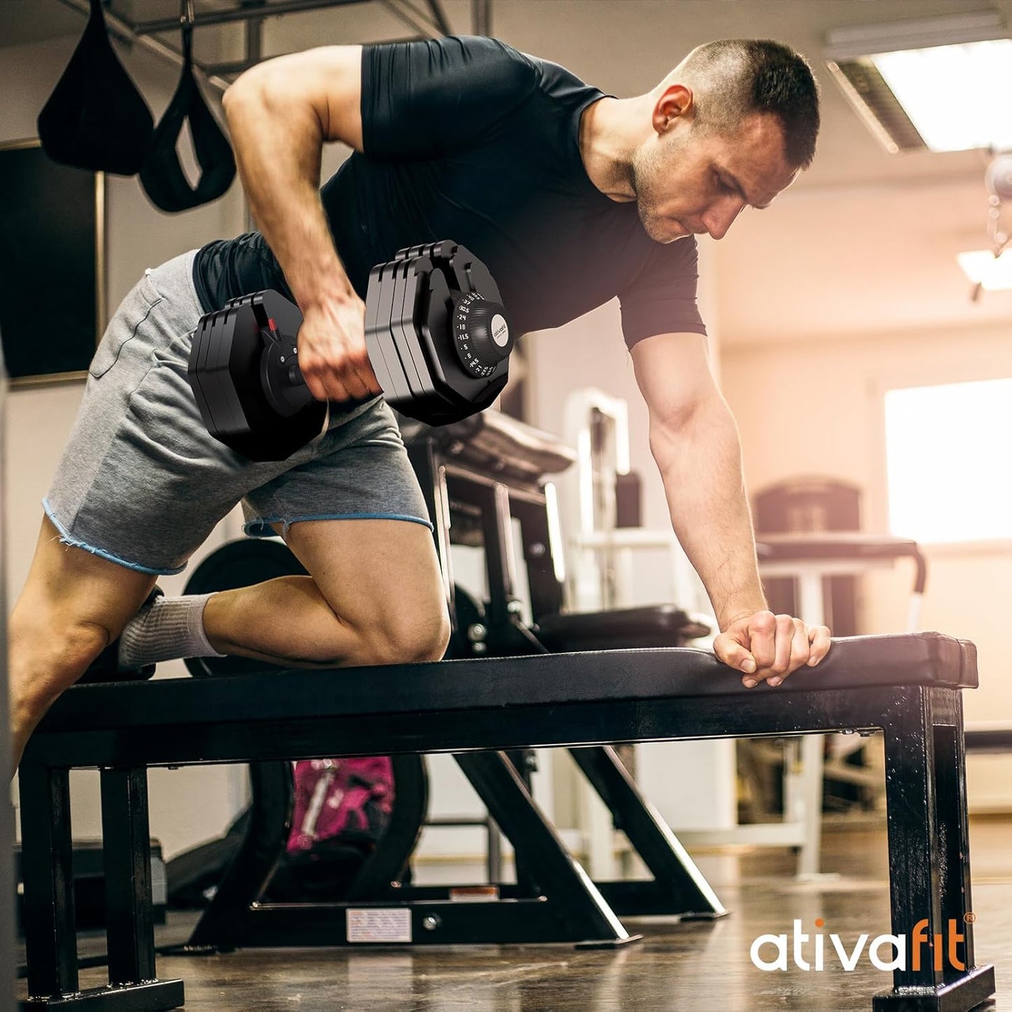 Adjustable Weight Dumbbell with Full Home Fitness Set | DT1188