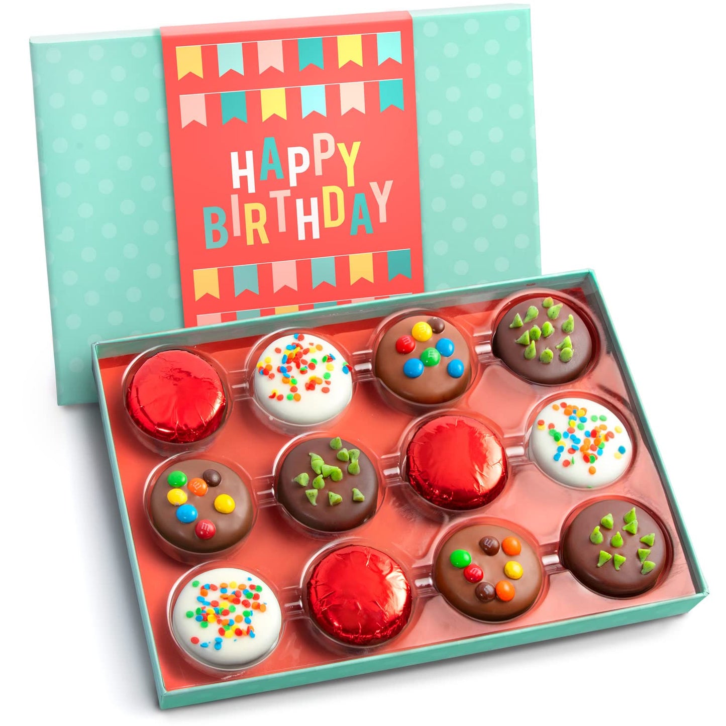 Deluxe Chocolate Dipped Oreos Gift Box - 12 pc