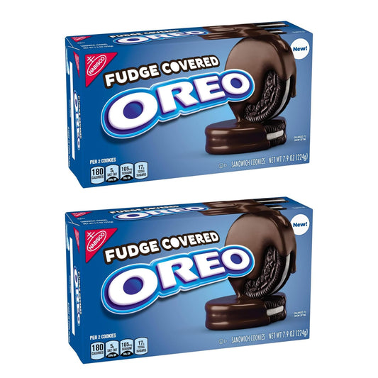 Christie Oreo Fudge Covered Chocolate Sandwich Cookies, 224g/7.9oz (Pack of 2) Shipped from Canada by Trendnsave
