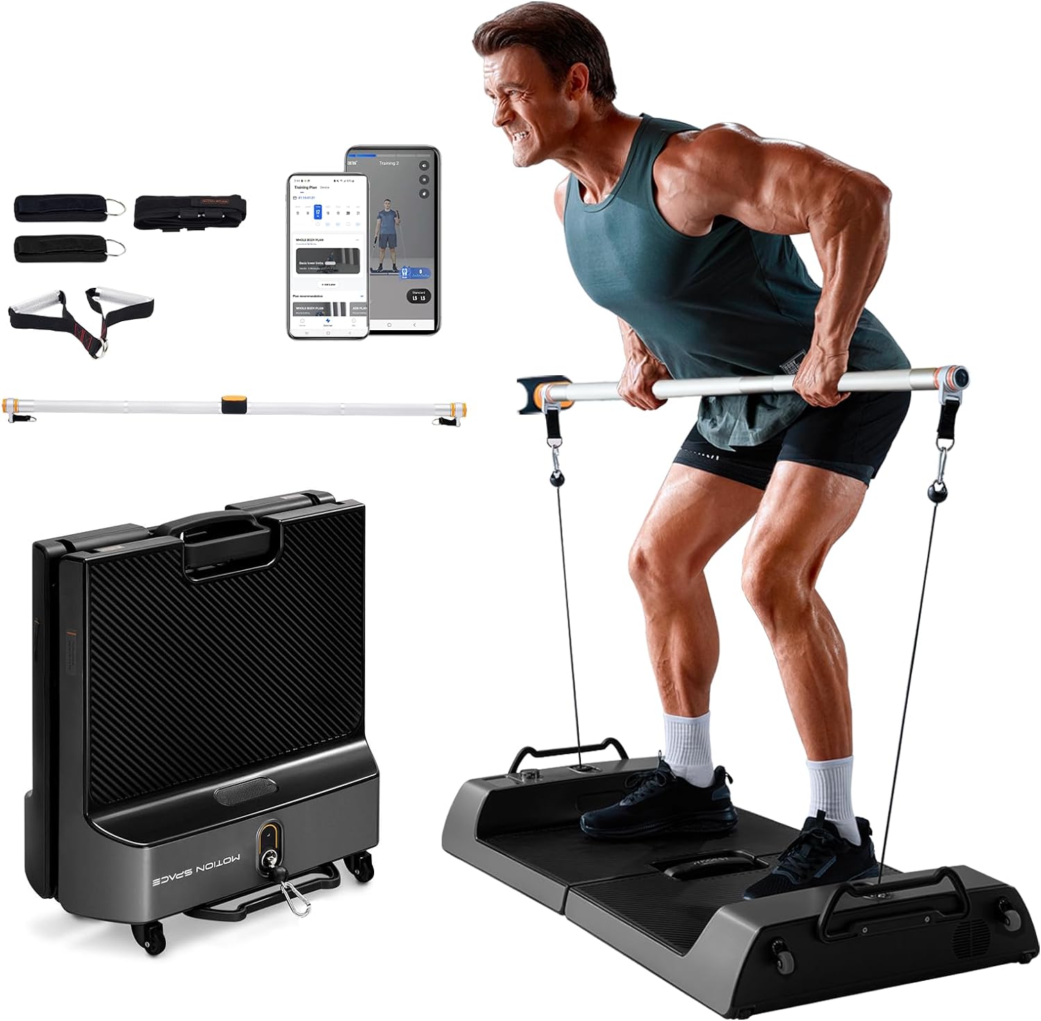 Gym Hiit Basic Fit Smart Digital Home Gym 265 LB Resistance