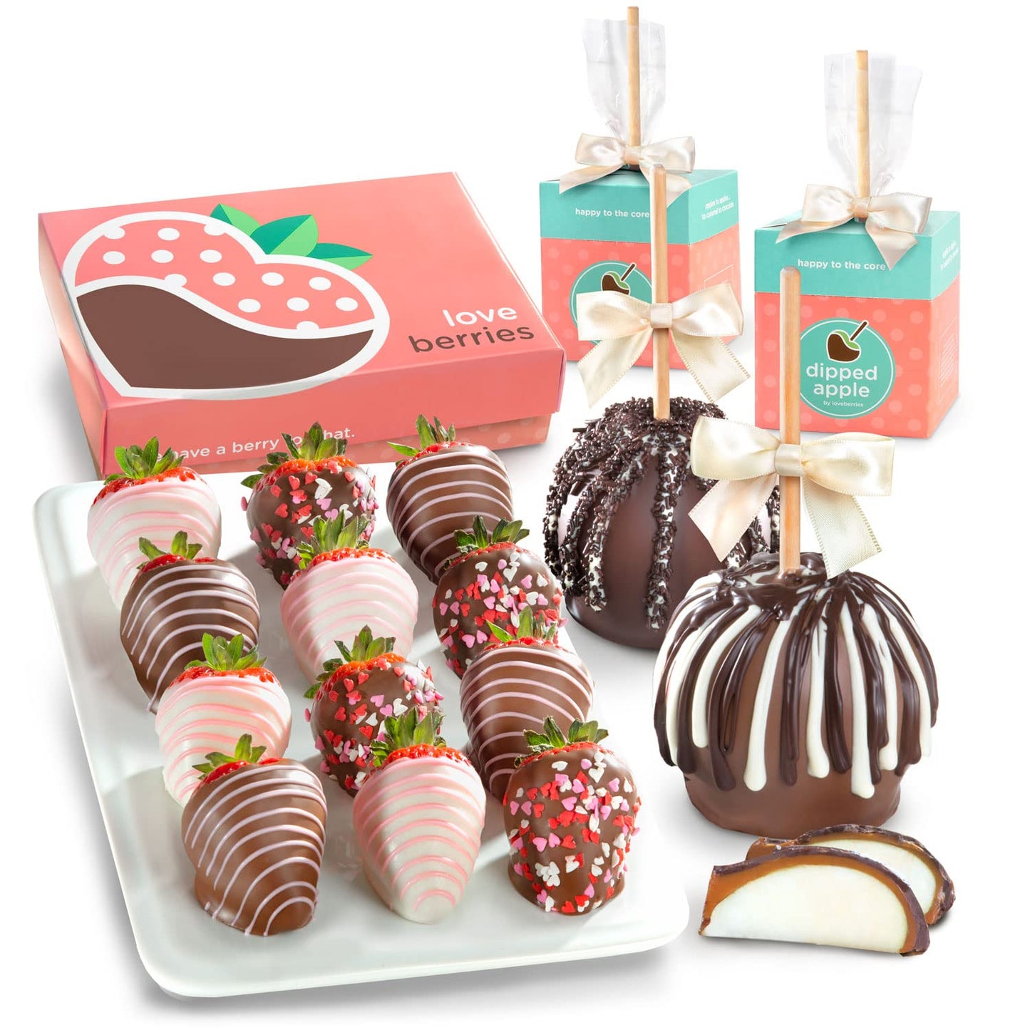 A Gift Inside The Original Love Berries Chocolatey Dipped Strawberries - 12 Berries