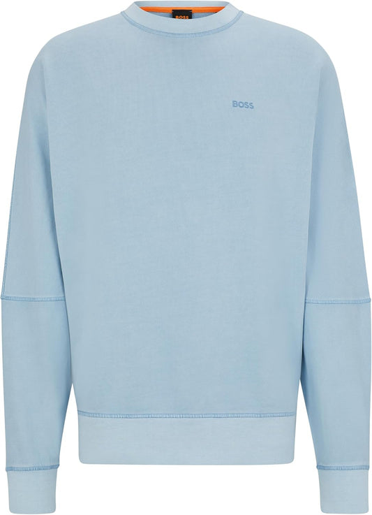 BOSS Mens We Re Dropped-shoulder sweatshirt in cotton