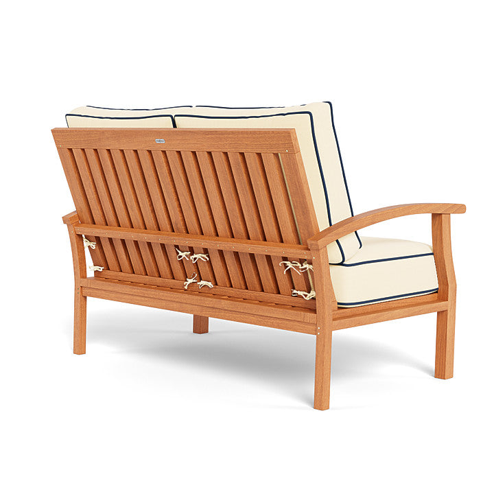 Teak Loveseat with Sunbrella® Cushions