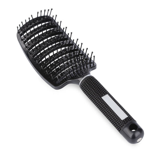 Vent Hair Brush Blow Dryer Brush, Women Thick Long Curly Paddle Hair Detangling Massage Brushes, Fast Drying Hair Straight Barber Volume Comb, Curved anti Static Styling Tool for Wet/Dry Hair
