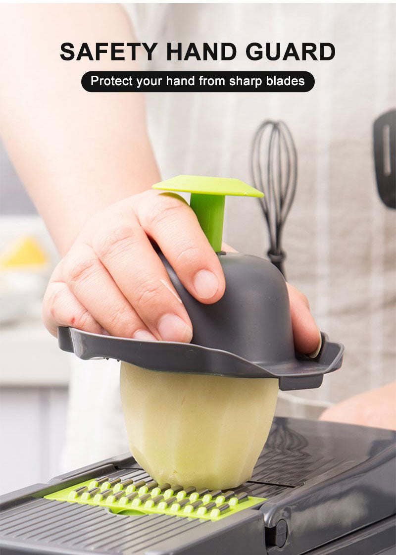 12 in 1 Multifunction Vegetable Chopper with Food Container, Quick Slicer
