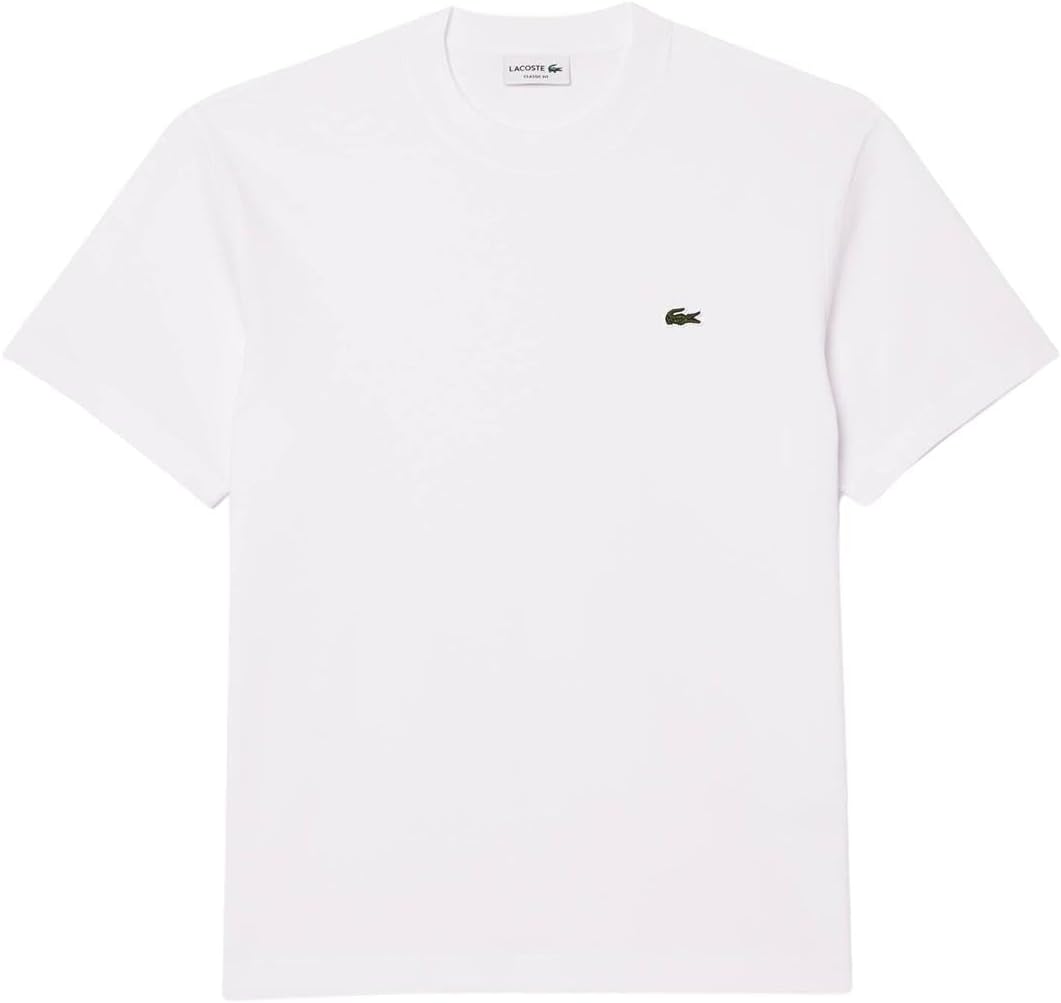 Lacoste Mens 2024 Cotton Fabric Logo Classic Fit Versatile T-Shirt