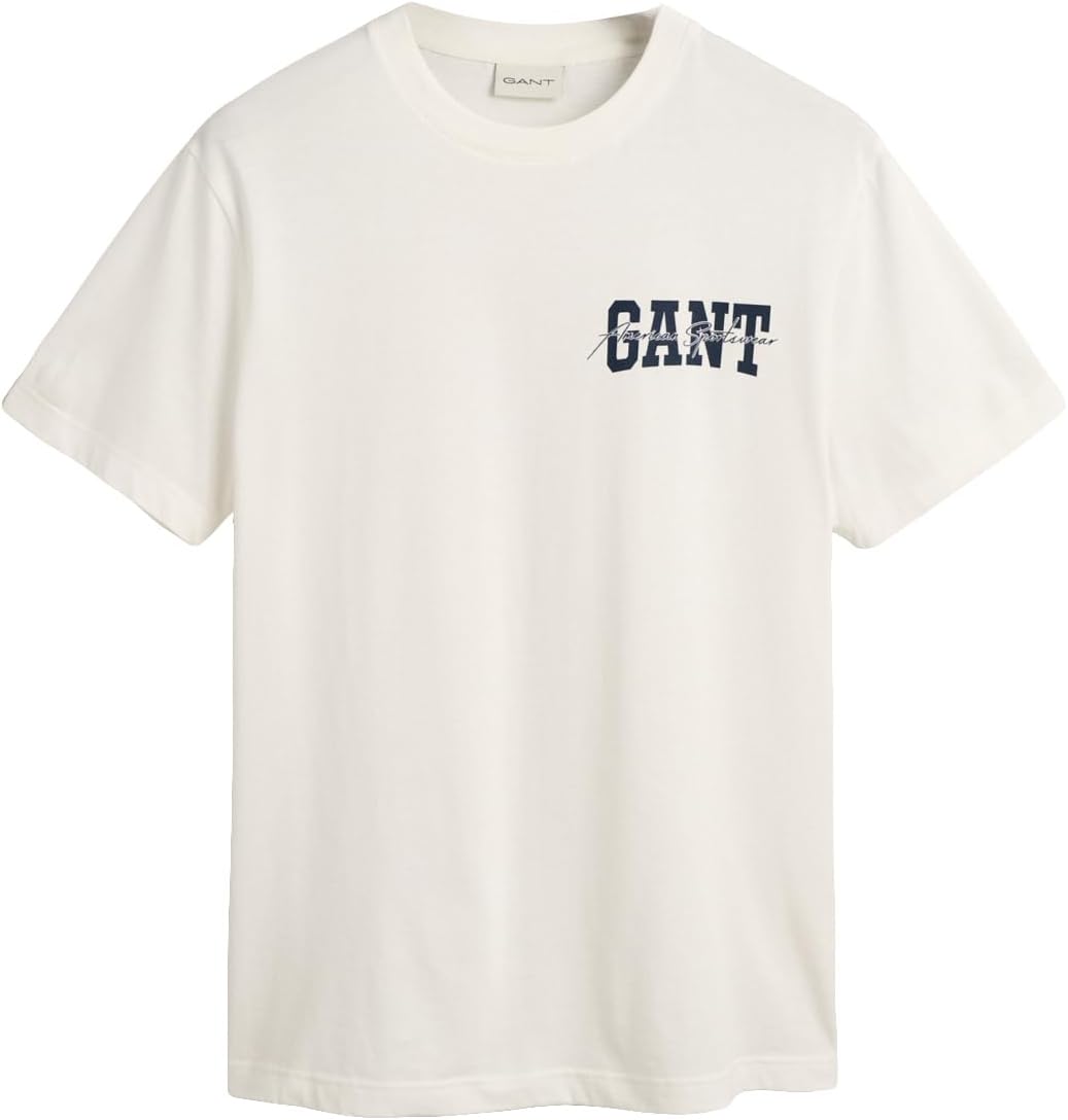 GANT Men's Arch Script SS T-Shirt