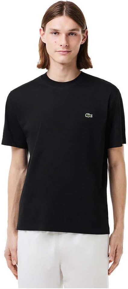 Lacoste Mens 2024 Cotton Fabric Logo Classic Fit Versatile T-Shirt