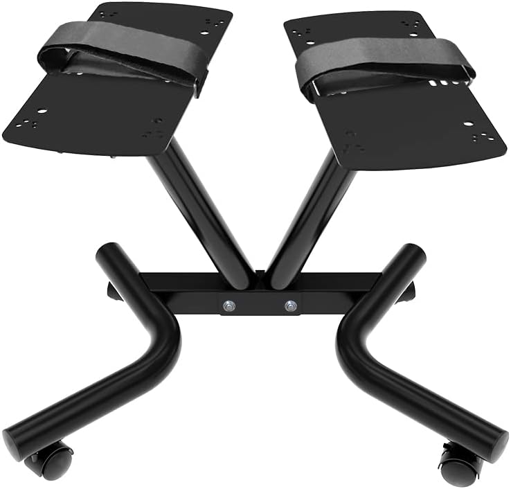 Adjustable Stand Fitness Dial Dumbbell Rack with Adjustable Belt for Home Gym Set