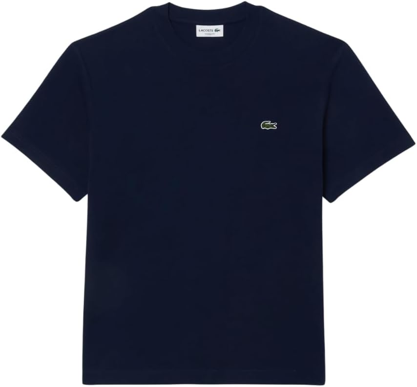 Lacoste Mens 2024 Cotton Fabric Logo Classic Fit Versatile T-Shirt