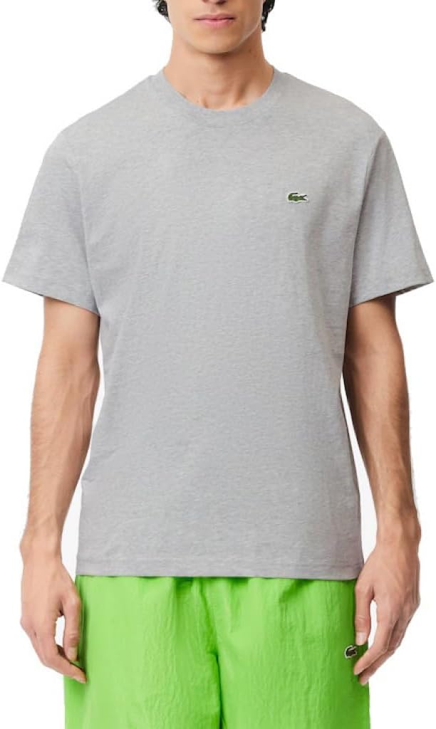 Lacoste Mens 2024 Cotton Fabric Logo Classic Fit Versatile T-Shirt