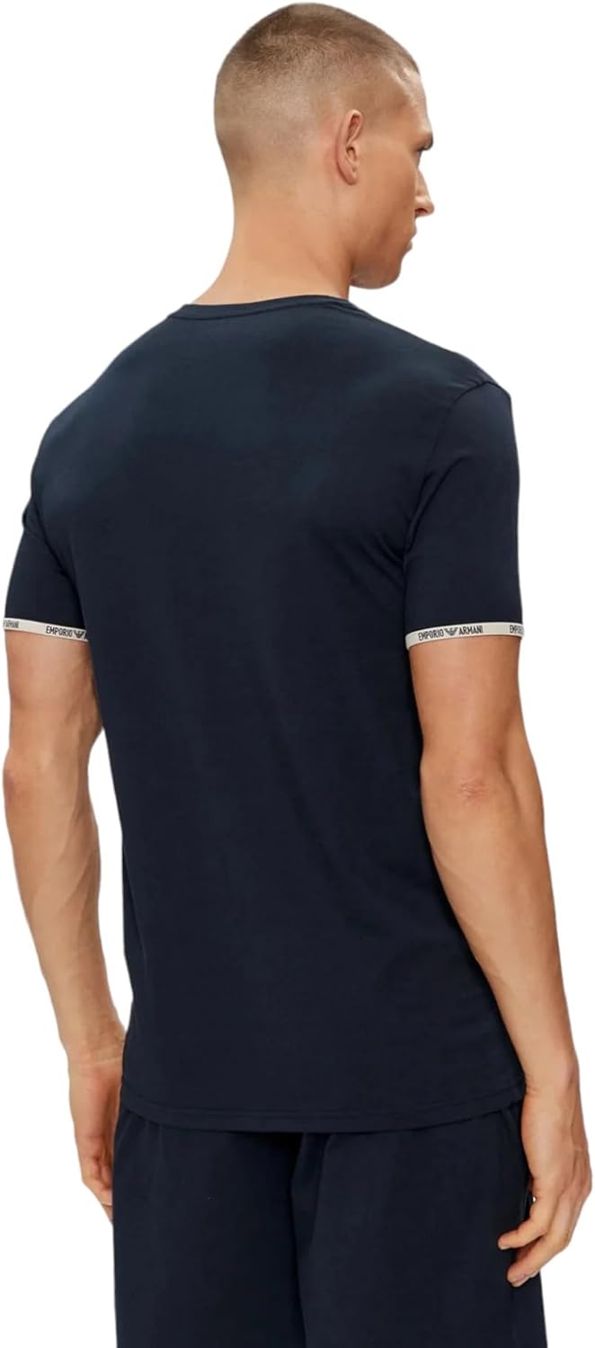 Emporio Armani Men's Piping Logoband T-Shirt