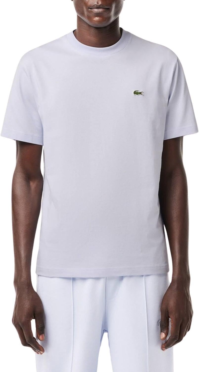 Lacoste Mens 2024 Cotton Fabric Logo Classic Fit Versatile T-Shirt