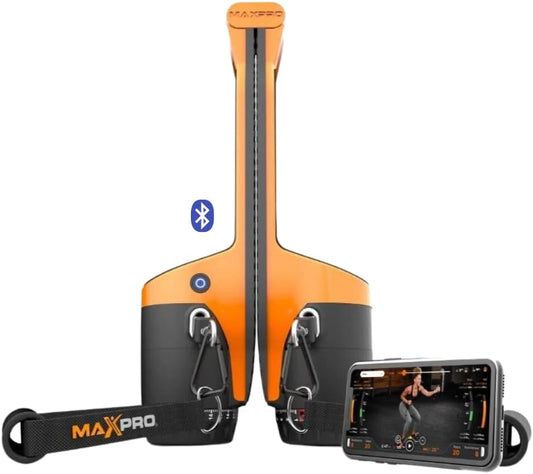 MAXPRO Fitness: Cable Home Gym | As Seen on Shark Tank | Versatile, Portable, Bluetooth Connected | Strength, HIIT, Cardio, Plyometric, Powerful 5-300lbs Resistance