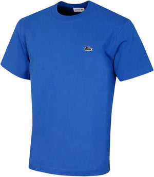 Lacoste Mens 2024 Cotton Fabric Logo Classic Fit Versatile T-Shirt