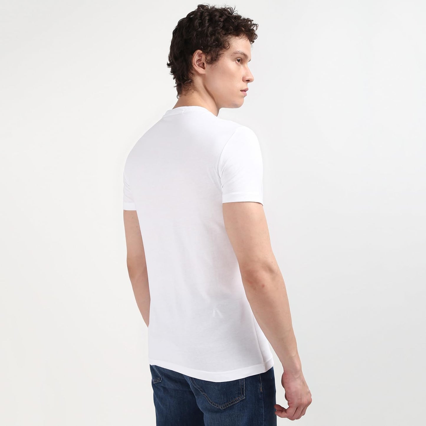 Calvin Klein Jeans Men's Outline Monologo Short Sleeve Round Neck T-Shirt