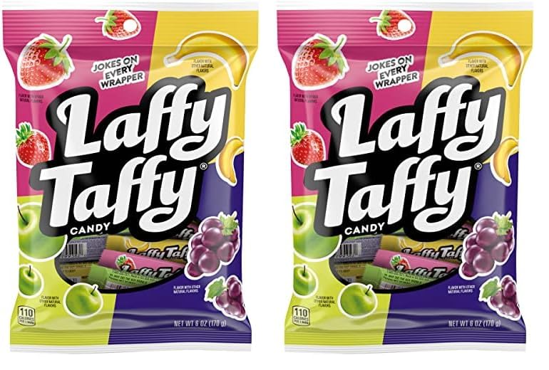 Laffy Taffy Candy, Fruit Combos, Individually Wrapped Mini Bars, 6 Ounce