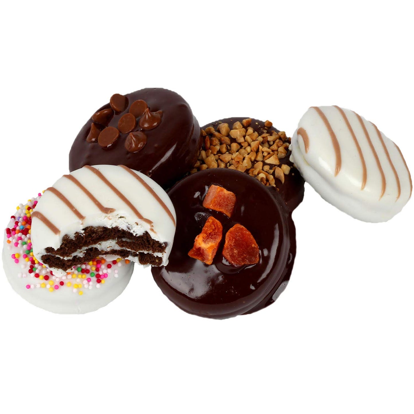 Chocolate Covered Cookie Gift Box - Cookie Gift Basket - Assorted Flavor Chocolate Present - Thank You, Birthday, Sympathy Gift, Kosher