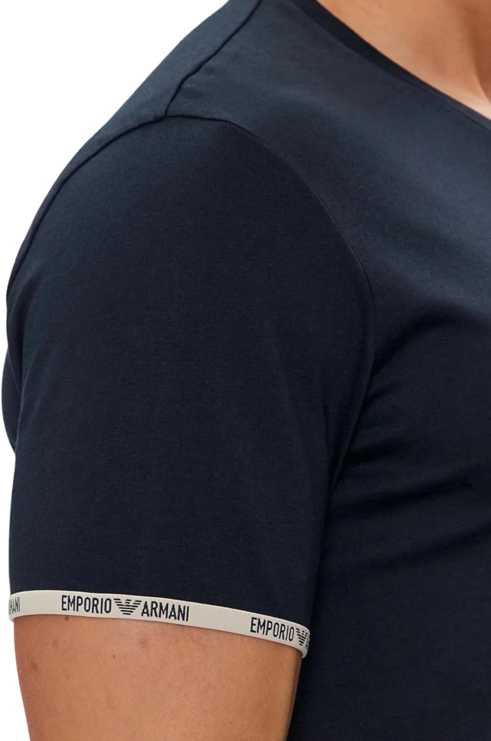 Emporio Armani Men's Piping Logoband T-Shirt