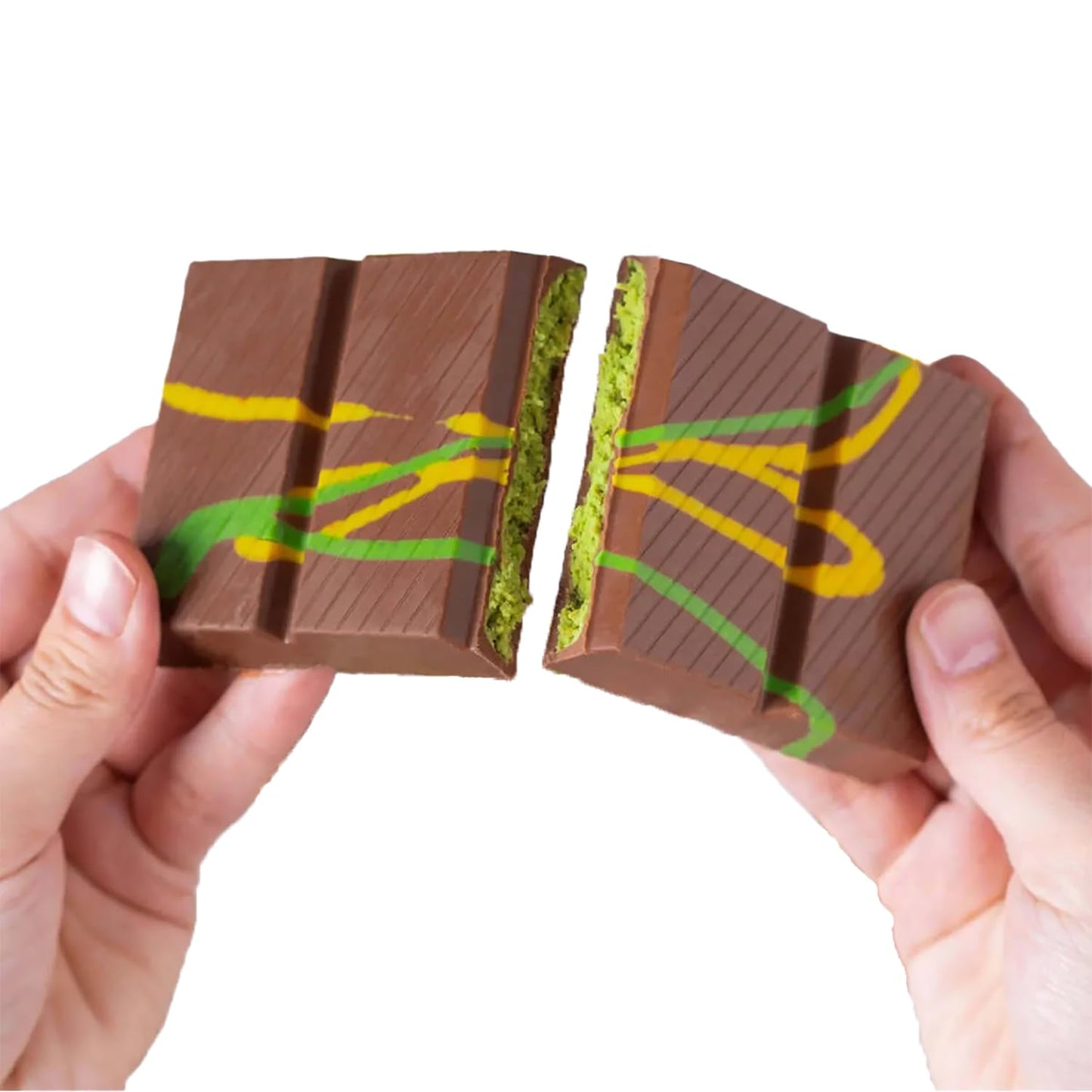 UniqBite Dubai Chocolate Bar Pistachio, Crunchy Loaded Viral Knafeh Chocolate Bar with Pistachio Cream and Kataifi, 7 oz (200gr)