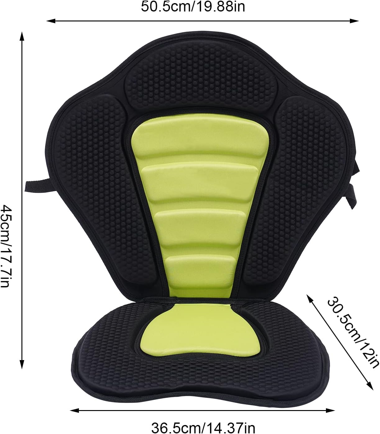 Deluxe Kayak Seat Fishing Boat Seat with Storage Bag, Detachable Paddle Board Seat Adjustable Lifetime Kayak Accessories for Kayak sup and Canoe