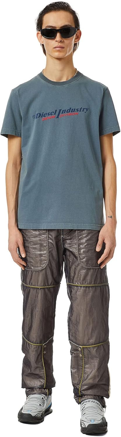 Diesel Men's Mens T-DIEGOR-IND T-Shirt Orange