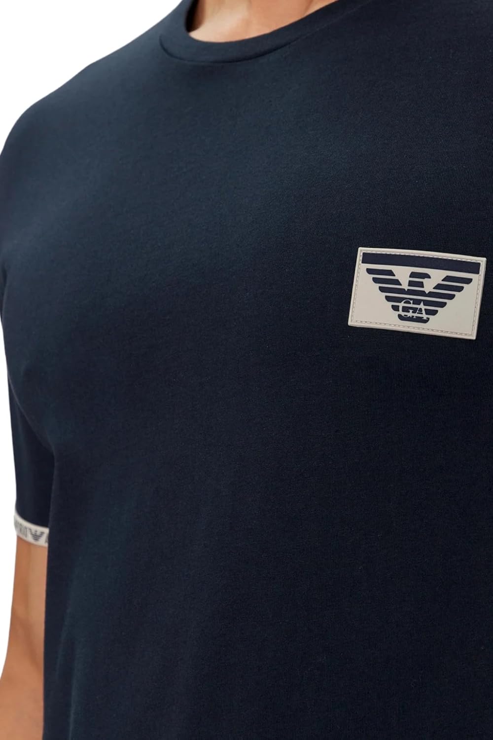 Emporio Armani Men's Piping Logoband T-Shirt