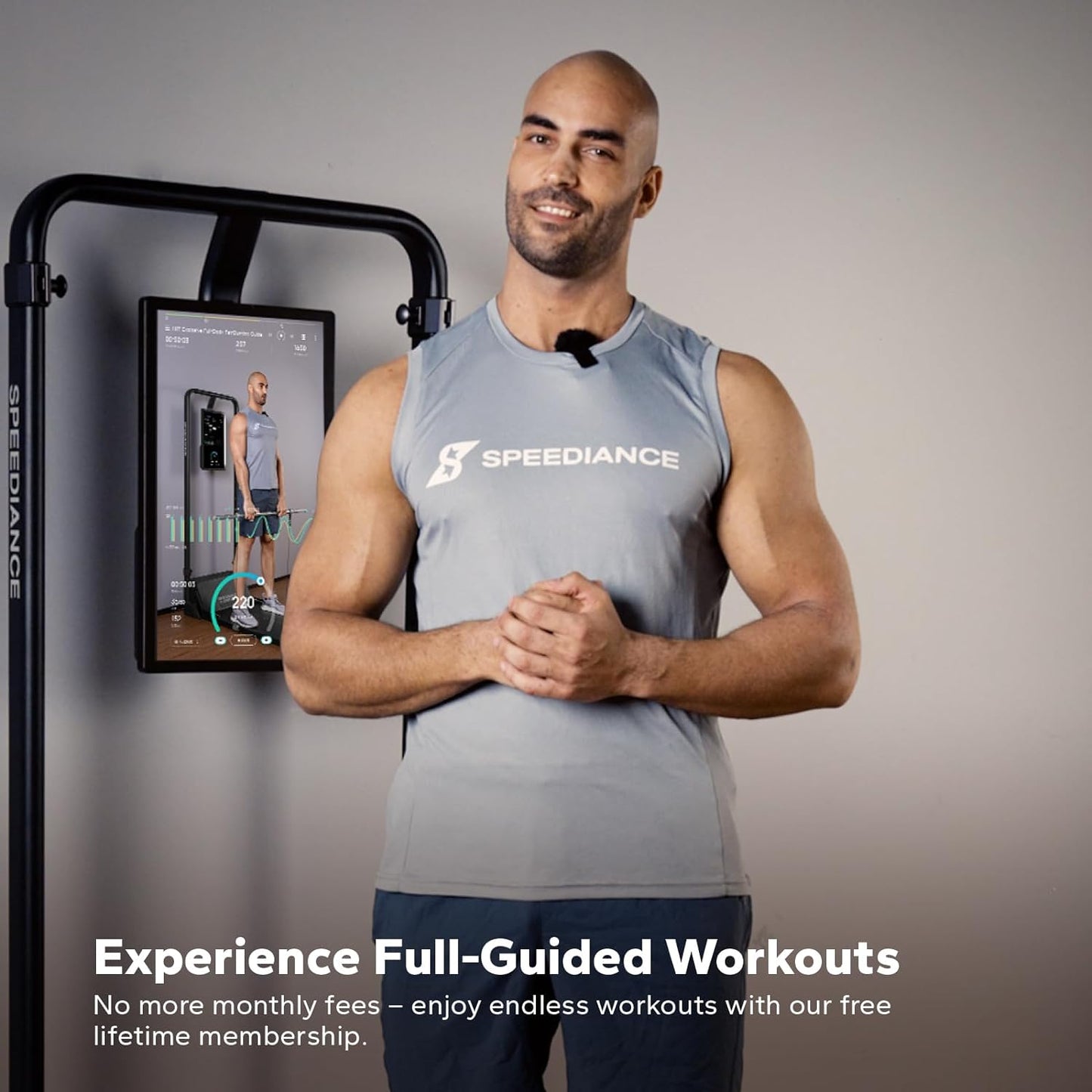 Smart Home Gym System, Multifunctional Smith Machine Home Gym Power Cage, Portable Cable Machine for Home Workout, Full Body Strength Training Fitness Exercise Machine