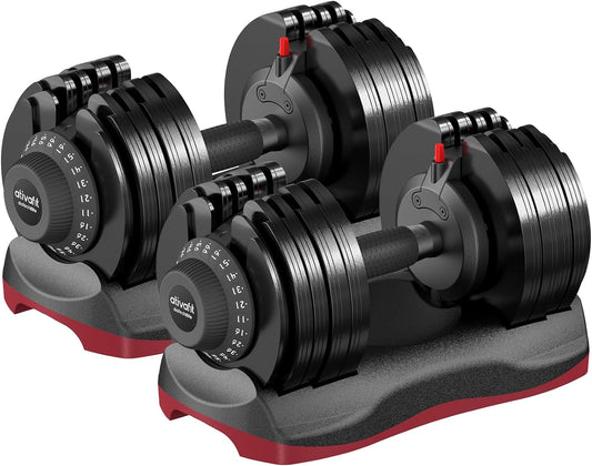 66 Lbs Adjustable Weight Dumbbell & Full Fitness Set | DT1166