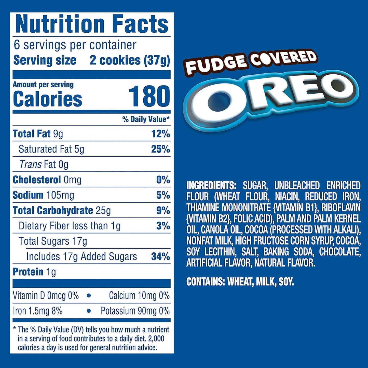 Christie Oreo Fudge Covered Chocolate Sandwich Cookies, 224g/7.9oz (Pack of 2) Shipped from Canada by Trendnsave