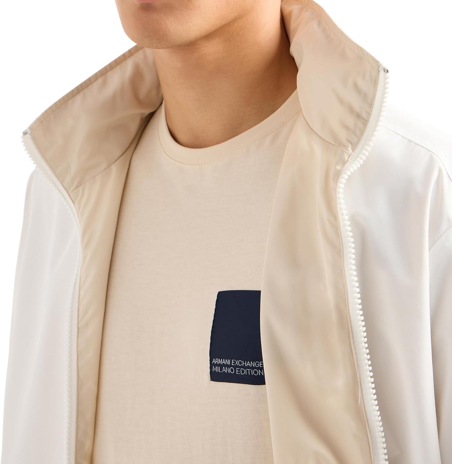 Armani Exchange Men's Limited Milano Edition Regular Fit Patch Logo Tee T-Shirt
