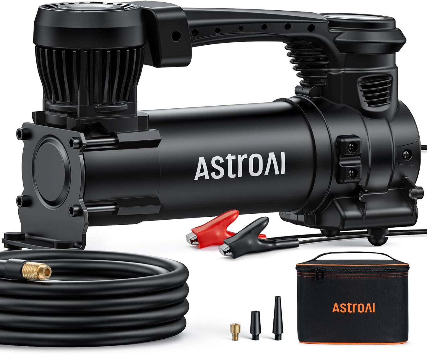 OLPUMP Pump Compressor 20G- Heavy-Duty Air Compressor 12V Portable Offroad Air Compressor with 1.97CFM, 120PSI Tire Pump with Alligator Clips, LED Light for Pickups,Trucks, SUVs, RVs Cars for Up to 33 Inch Tires