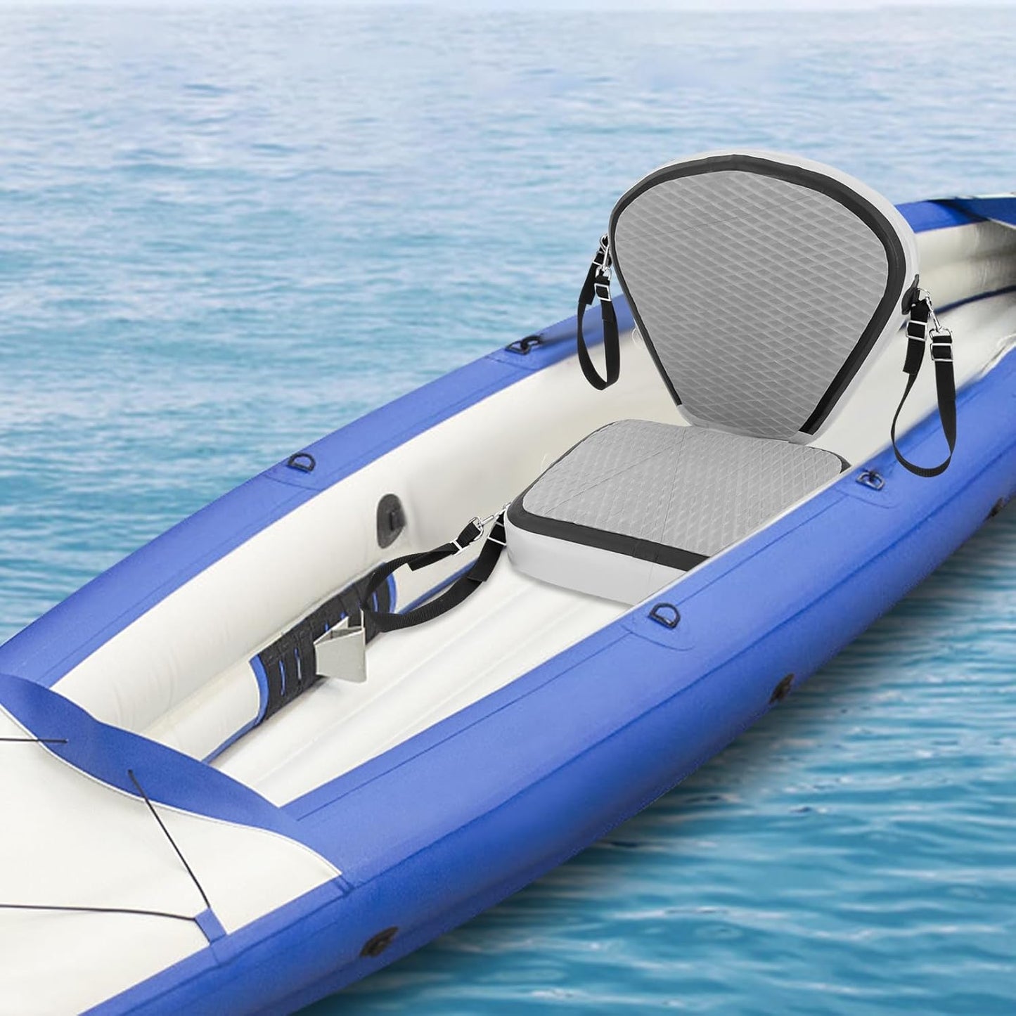 Kayak Seat Padded Kayak Seat Thicken Seat Cushion for Kayak Kayak Kayak Accessories Outdoors Fishing Boat Seat Detachable Paddle Board Seat Canoe Seats with Back Support Kayak Seat Cushion