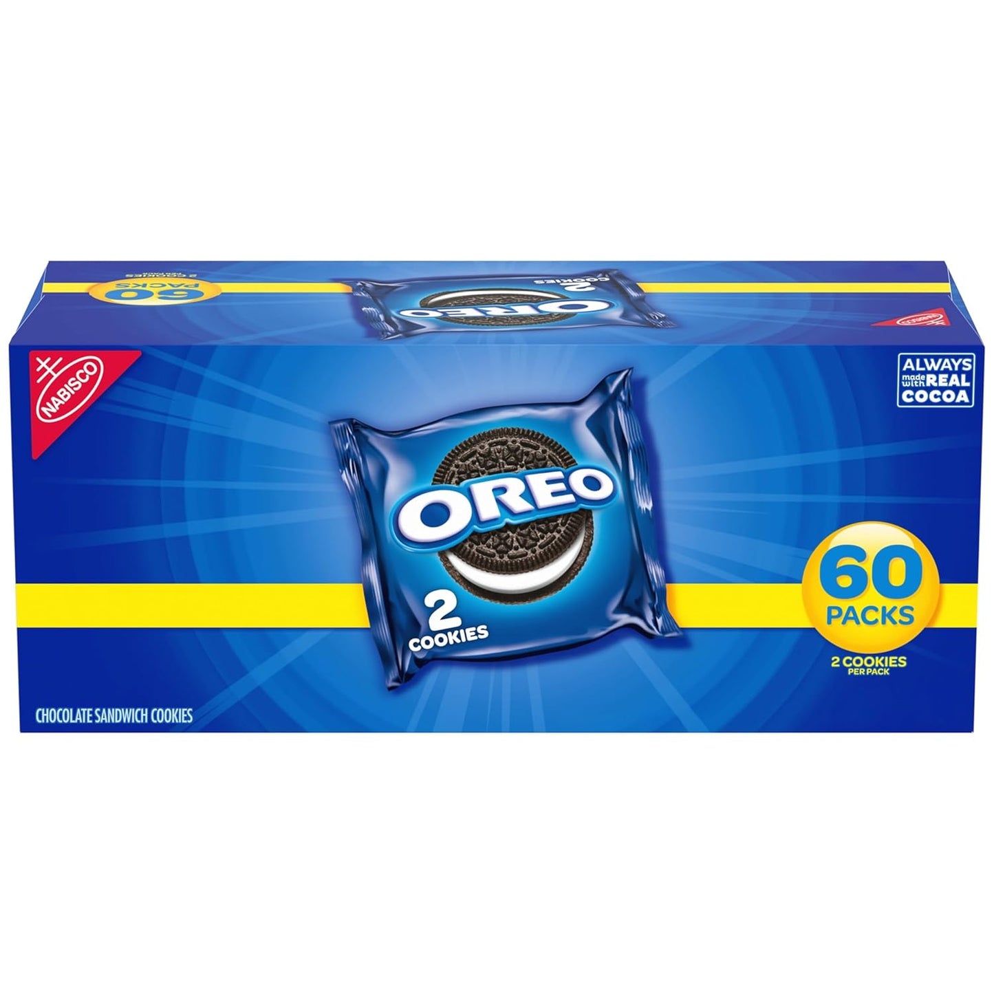 OREO Fudge Covered Chocolate Sandwich Cookies, Original Flavor, 12 - 7.9 oz Boxes