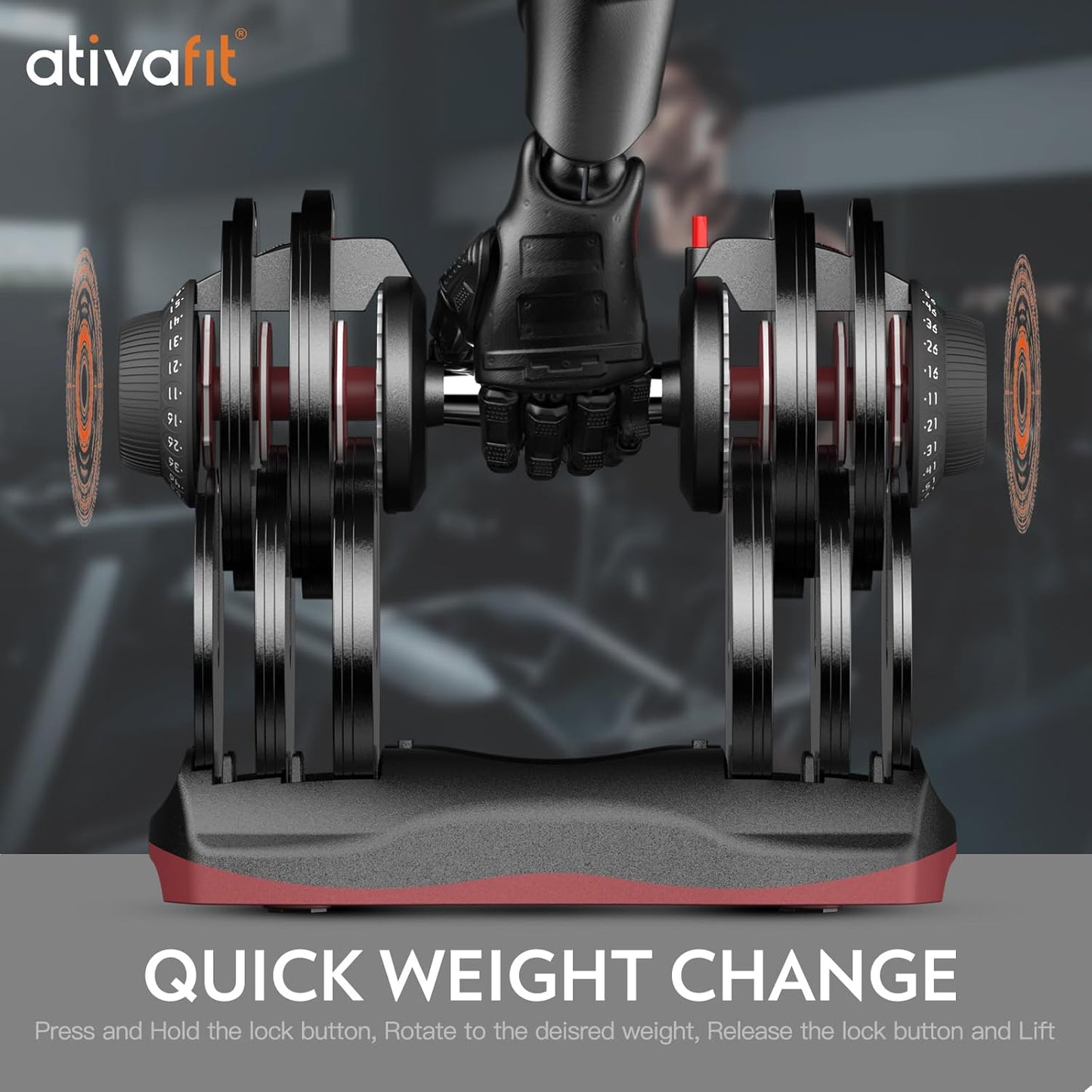 66 Lbs Adjustable Weight Dumbbell & Full Fitness Set | DT1166