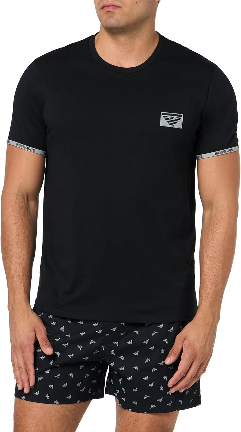 Emporio Armani Men's Piping Logoband T-Shirt