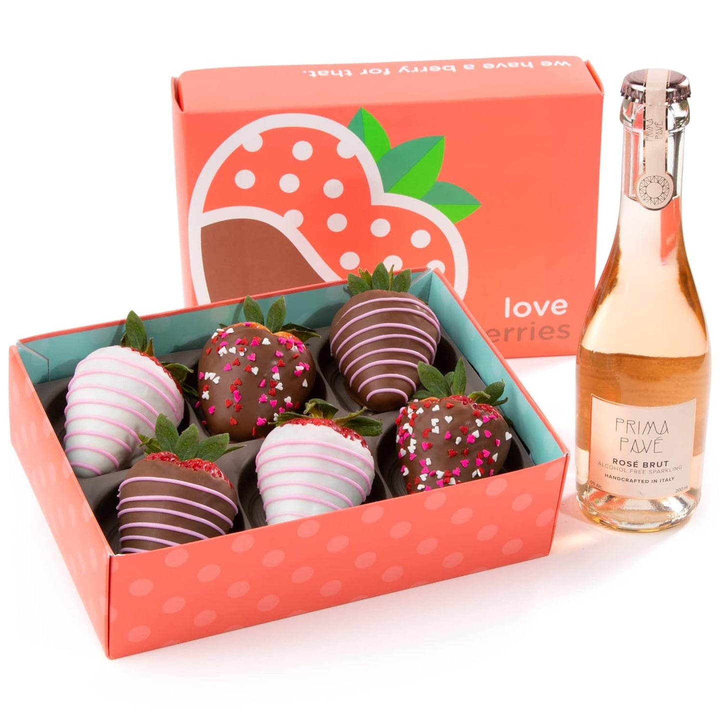 A Gift Inside The Original Love Berries Chocolatey Dipped Strawberries - 12 Berries