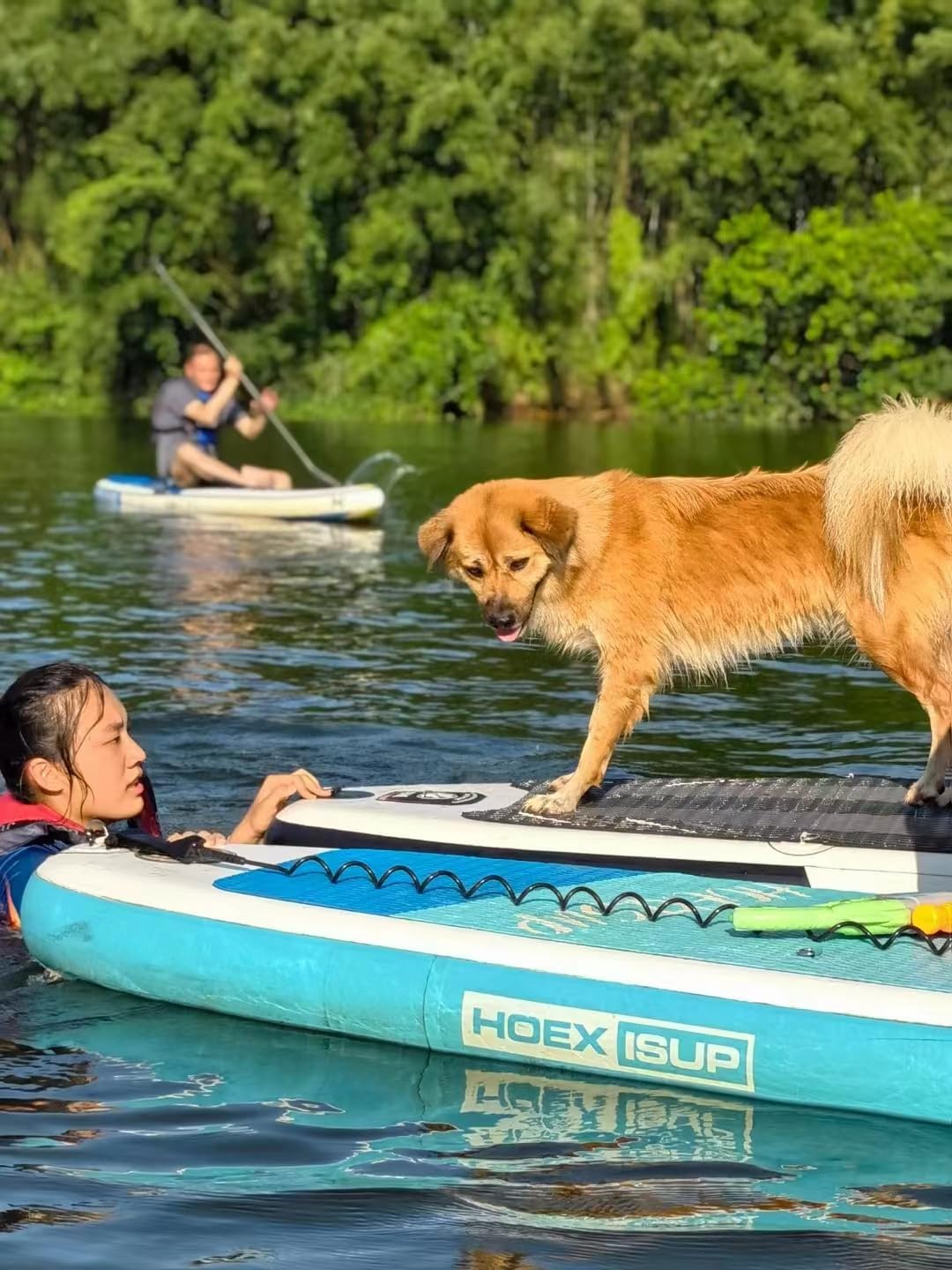 Inflatable Stand Up Paddle Board, 10ft Paddle Boards for Adults with Premium SUP Paddleboard Accessories & Backpack, Wide Stable Design, Non-Slip Comfort Deck for Beginners & Experts