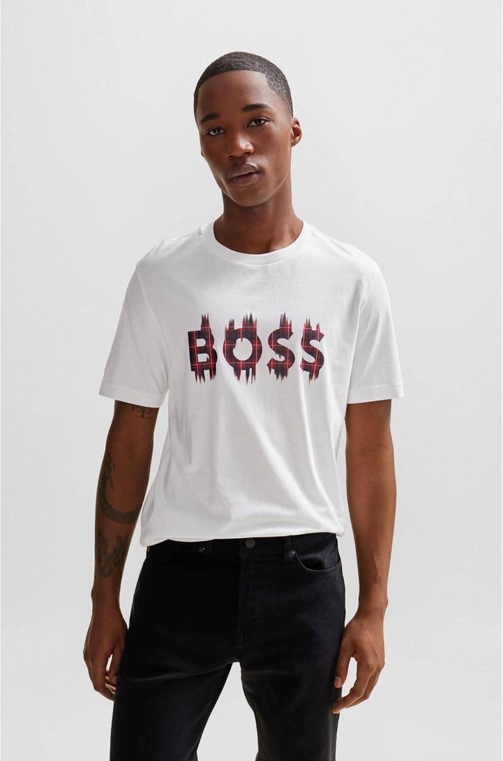 BOSS Mens T-Shirt 10254276 01 Crew Neck Short Sleeve Tee Top
