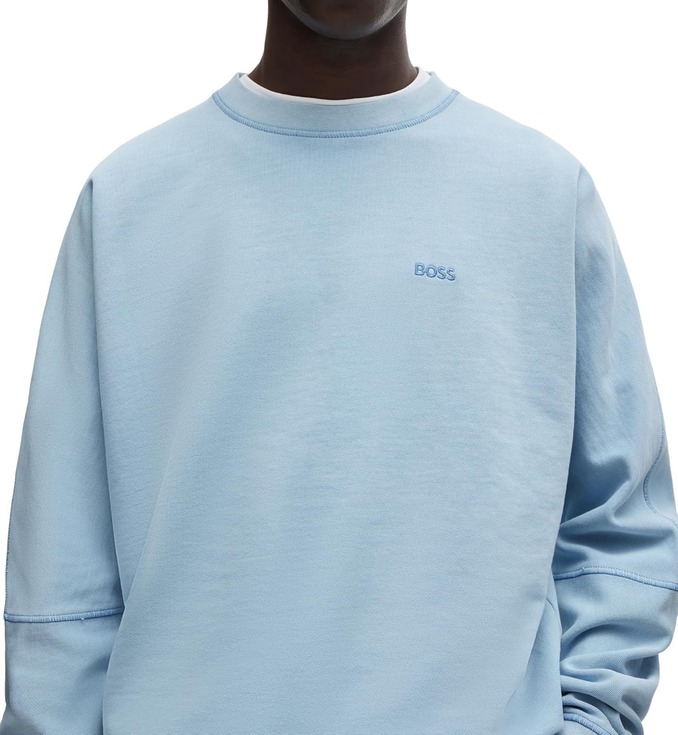 BOSS Mens We Re Dropped-shoulder sweatshirt in cotton