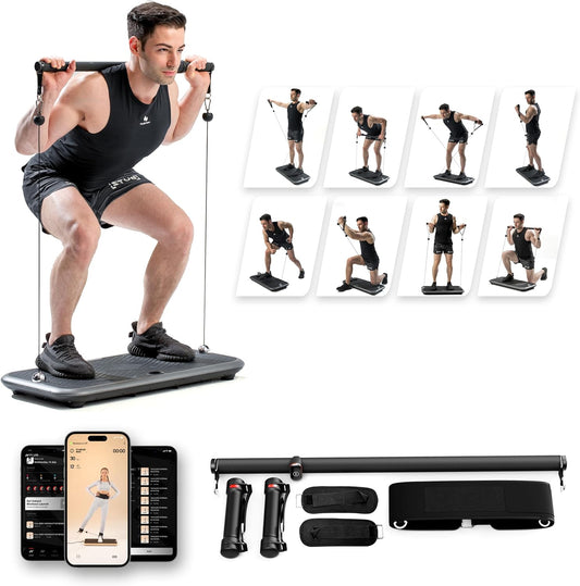 Smart Home Gym MAX500 & Flat Bench & Rowing Bench