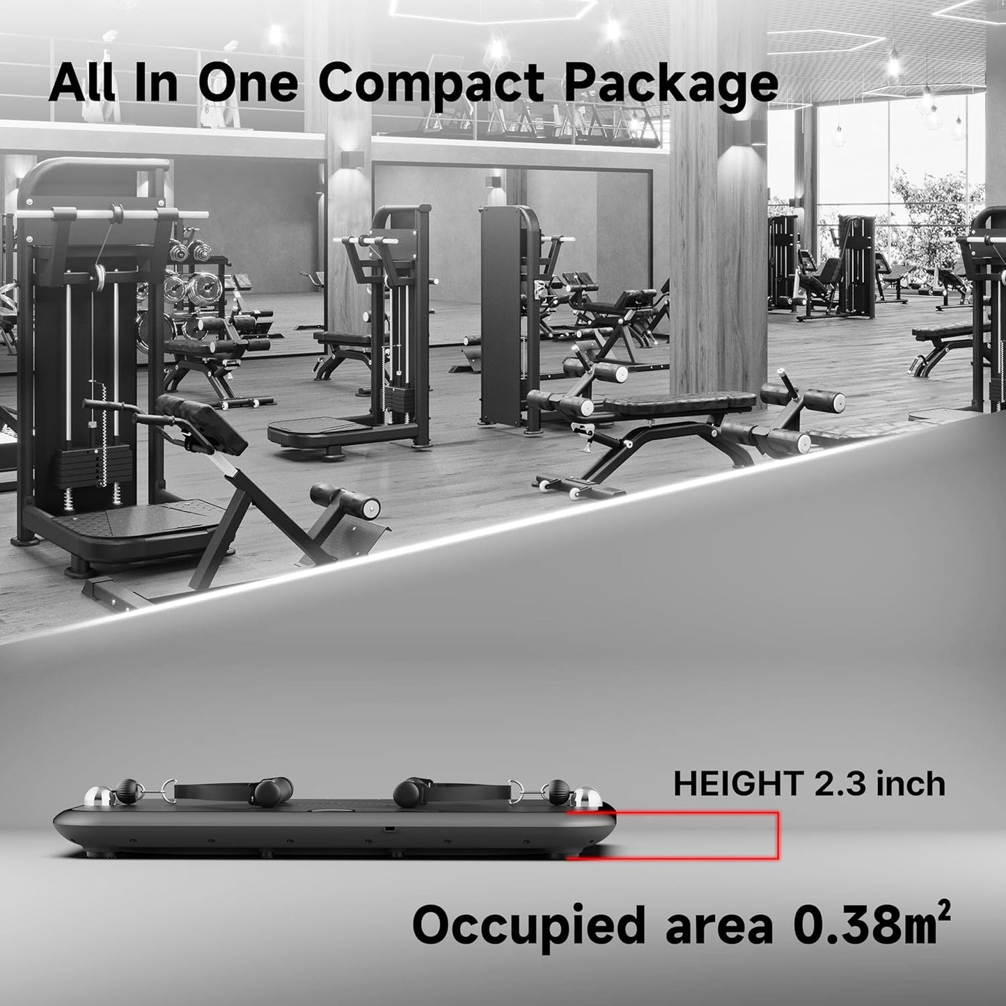 Smart Home Gym MAX500 & Flat Bench & Rowing Bench