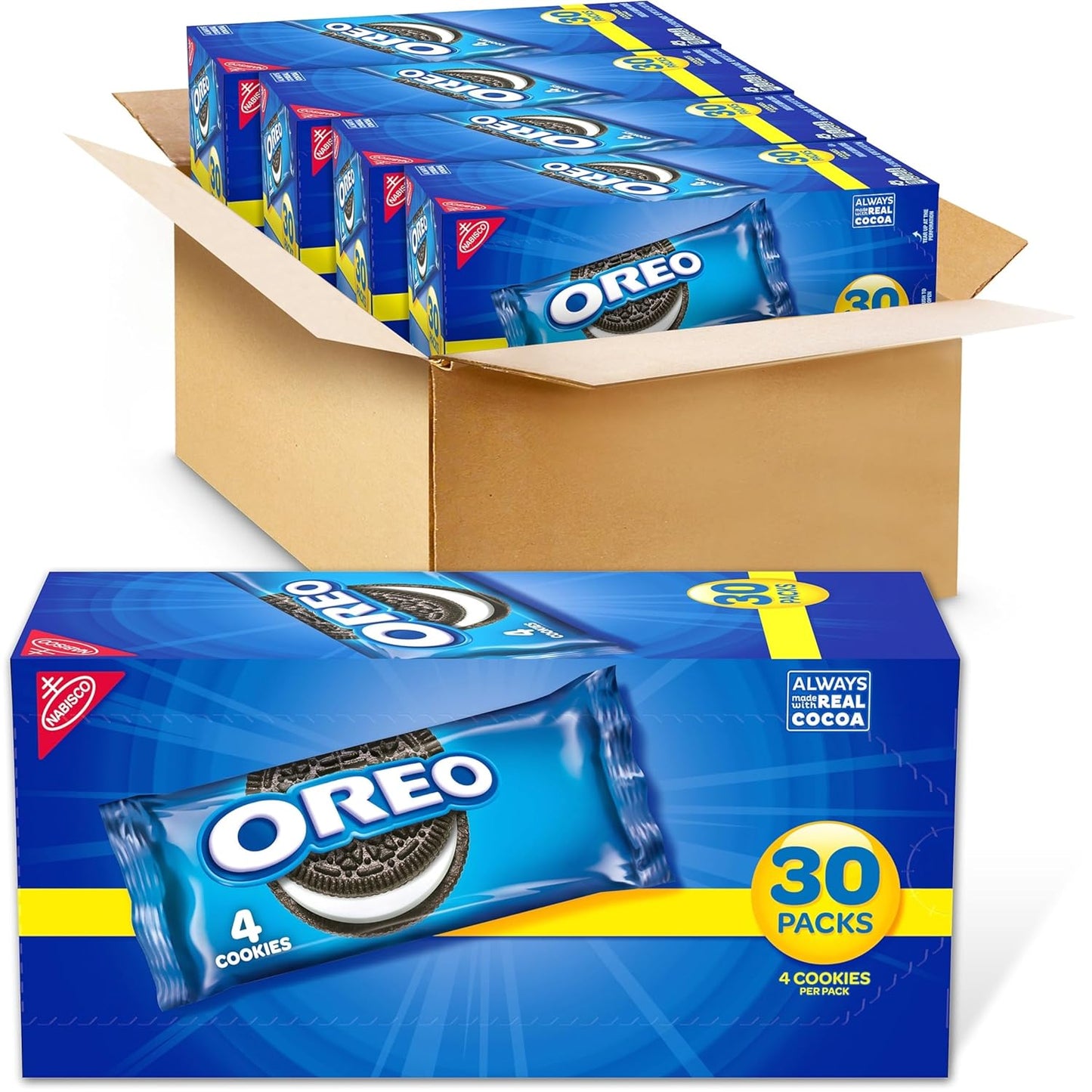 OREO Chocolate Sandwich Cookies, Family Size, 3 Packs