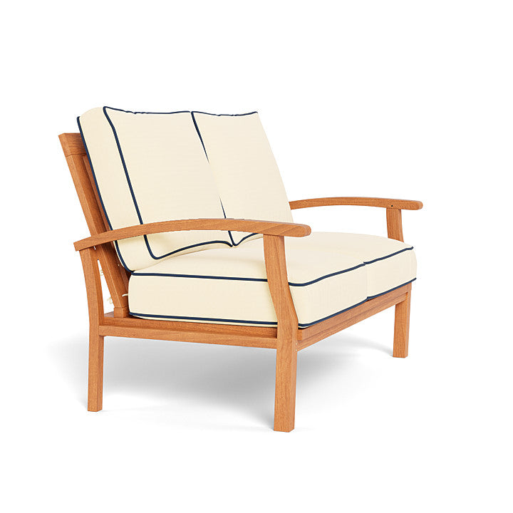 Teak Loveseat with Sunbrella® Cushions