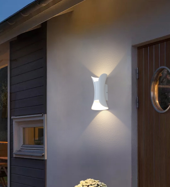 PS1682(1002). Outdoor waterproof bidirectional luminous wall lamp