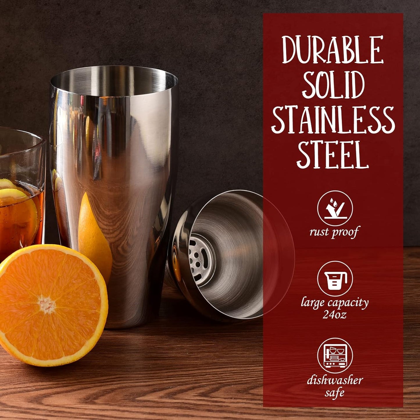 12-Piece Cocktail Shaker Set Bartender Kit for Drink Mixing, Bar, Home, Lounge & Party